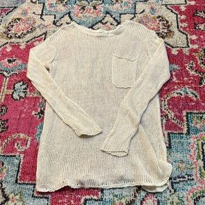 Womens S small Ralph Lauren Denim & Supply, cream crochet sweater, light, summer